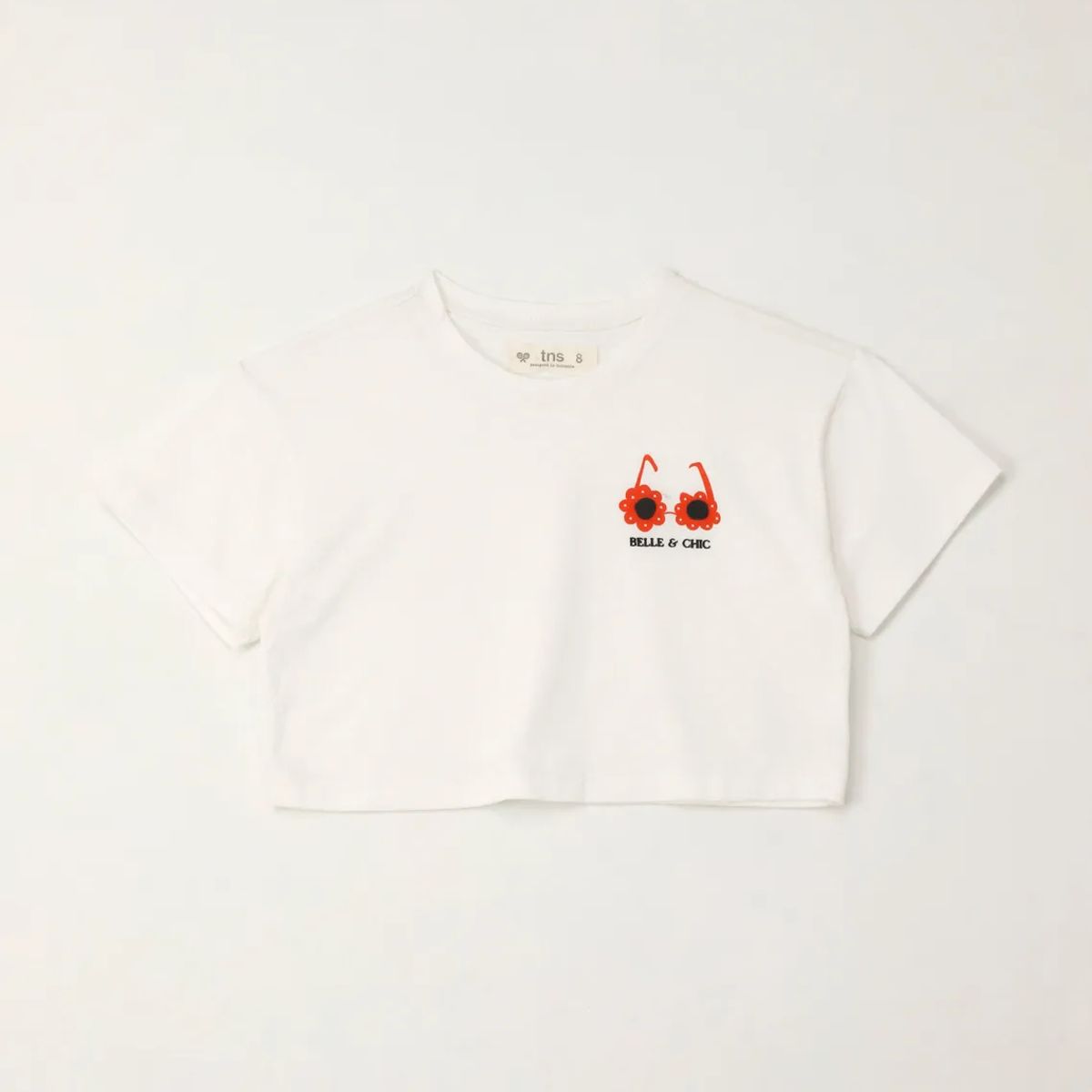 TENNIS - Camiseta manga corta con mini print crudo para niña