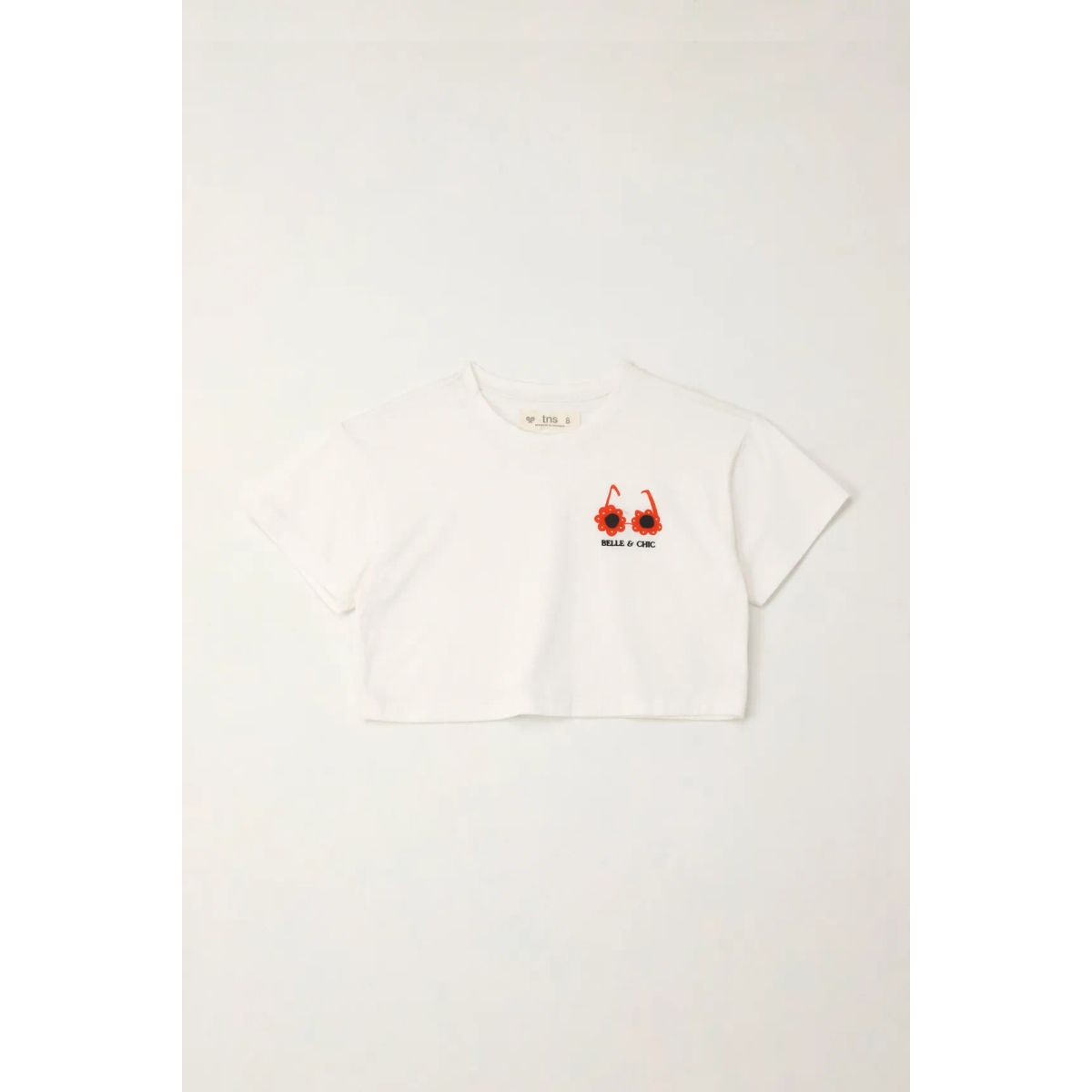 TENNIS - Camiseta manga corta con mini print crudo para niña