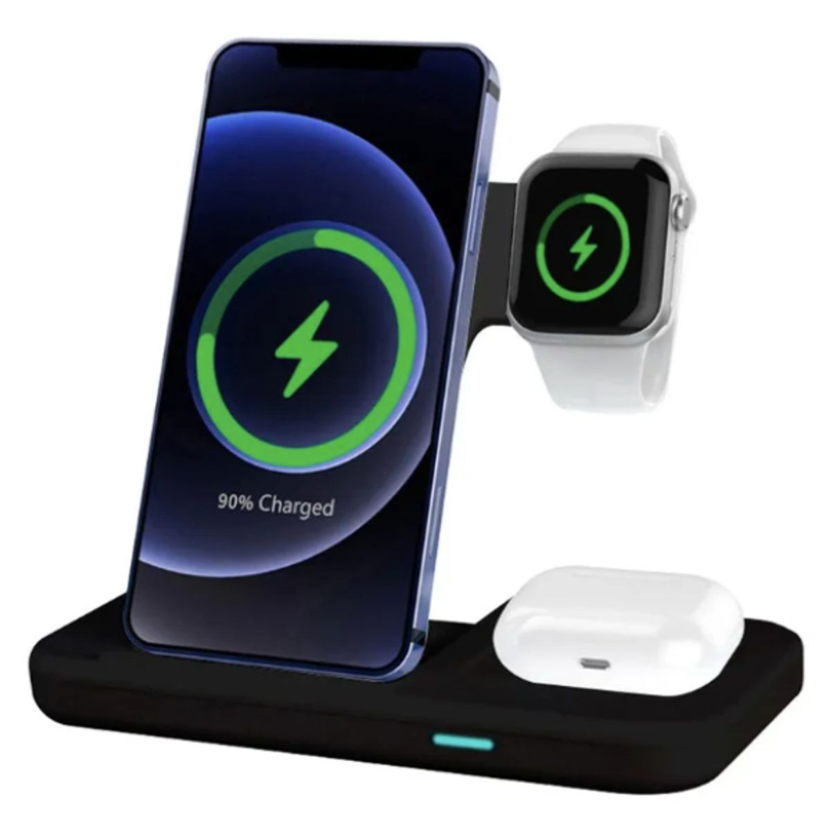GENERICO - Base De Carga Inalámbrica 3 En 1 A80 Para Dispositivos