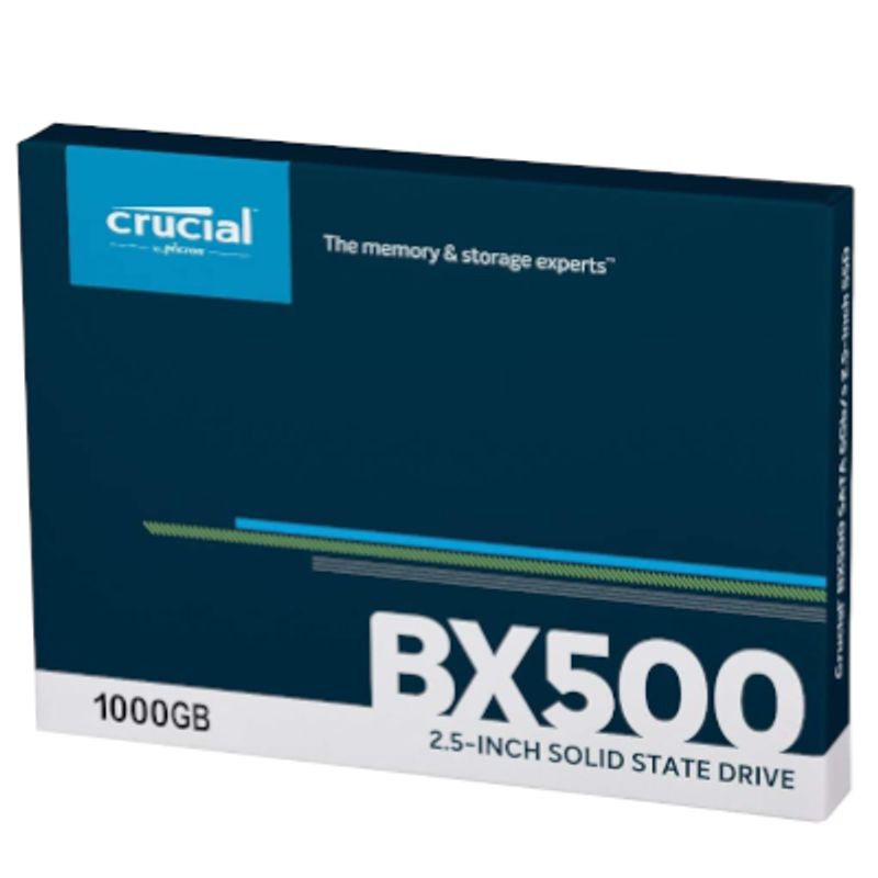 CRUCIAL - Unidad SSD 1TB Crucial BX500 3D NAND SATA 3 2.5” para PC y Laptop