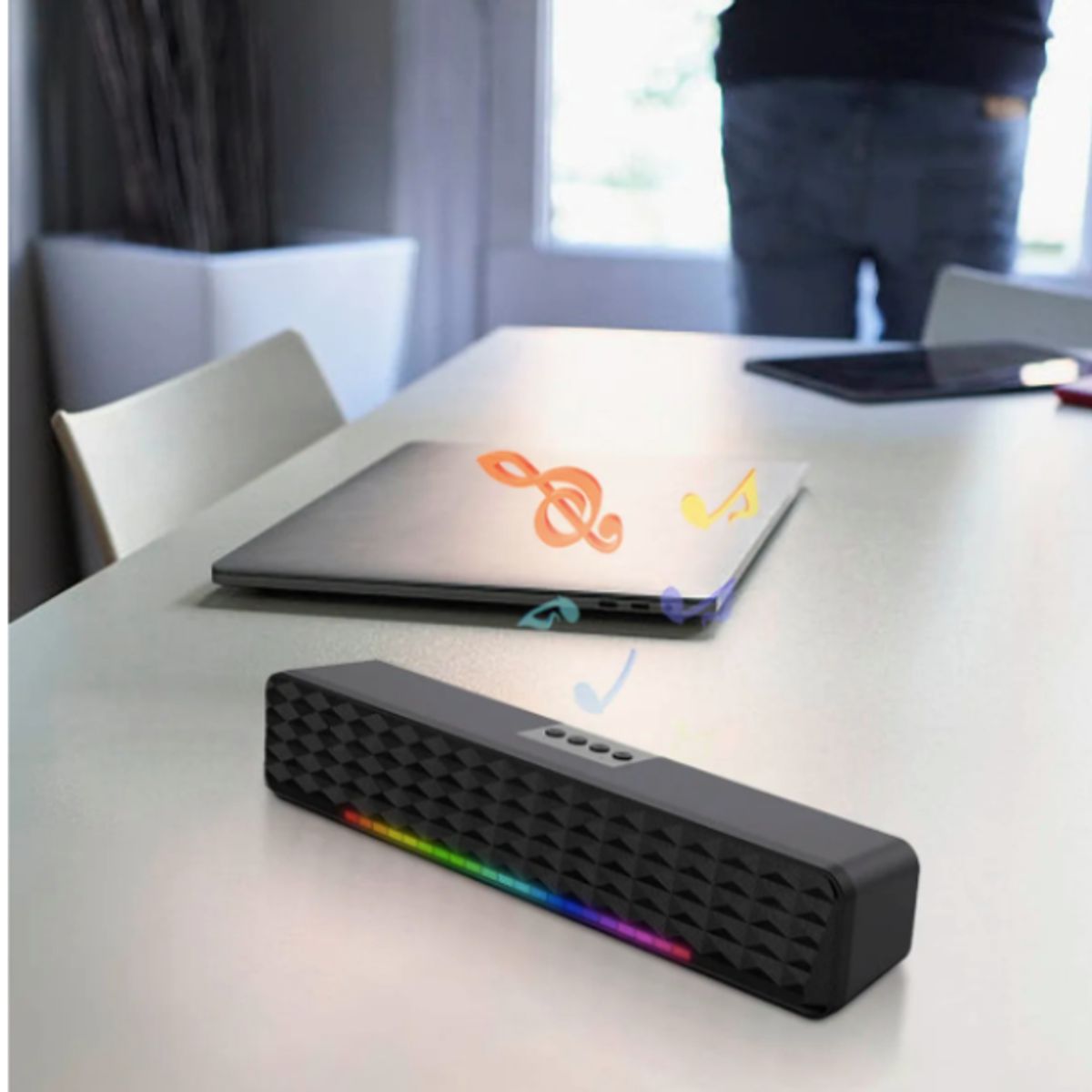 GENERICO - Barra De Sonido Con Bajos Intensos Para Música Y Películas