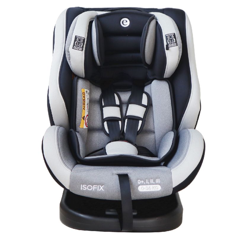 EBABY - Silla de auto con sistema ISOFIX Gris oscuro RUPAL EB566