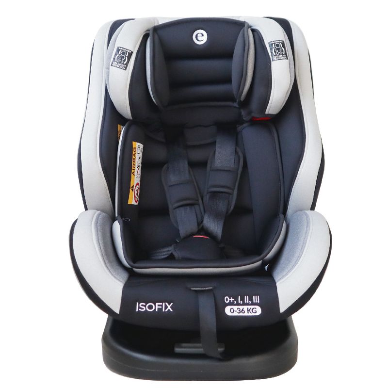 EBABY - Silla de auto con sistema ISOFIX Negro RUPAL EB566