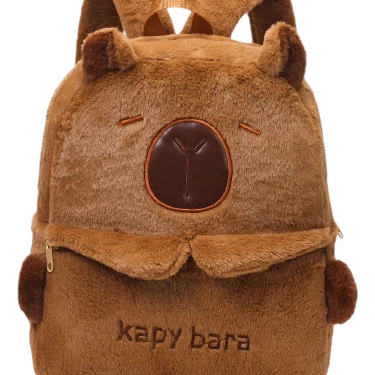 GENERICO - Morral Maleta Capibara Peluche Infantil Niños Niñas Mochila