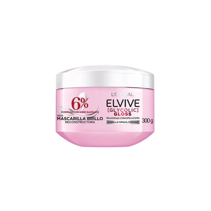 LOREAL PARIS - Mascarilla Capilar Reconstructora Brillo 300ML Loreal Paris