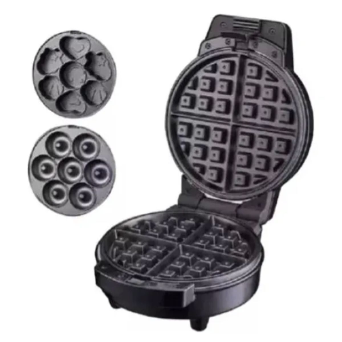 SOKANY - Waflera 3 En 1 Multifuncional Con Diseño Antiadherente