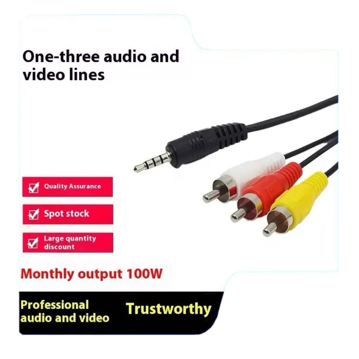 GENERICO - Cable Eléctrico 3x1 de 1.5 Metros Flexible