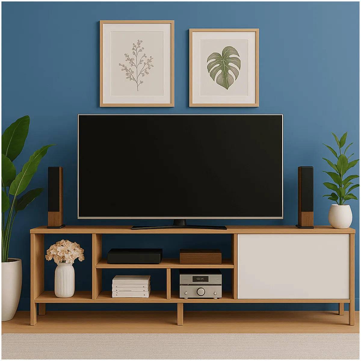 2020 HOME - Mesa de Tv 70 Ankara AlmendraBlanco