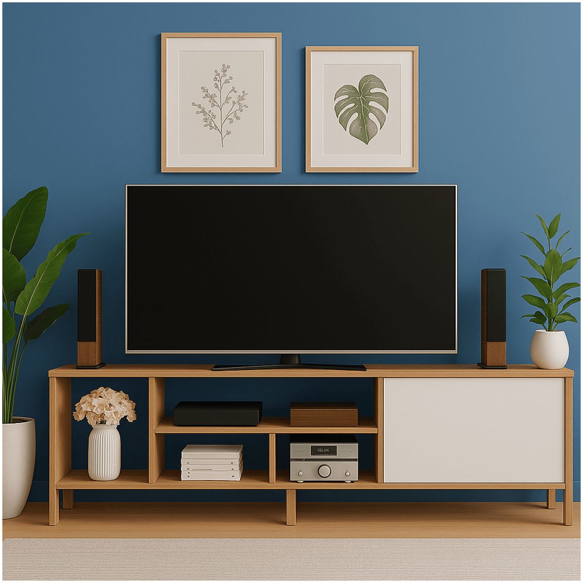 2020 HOME - Mesa de Tv 70 Ankara AlmendraBlanco