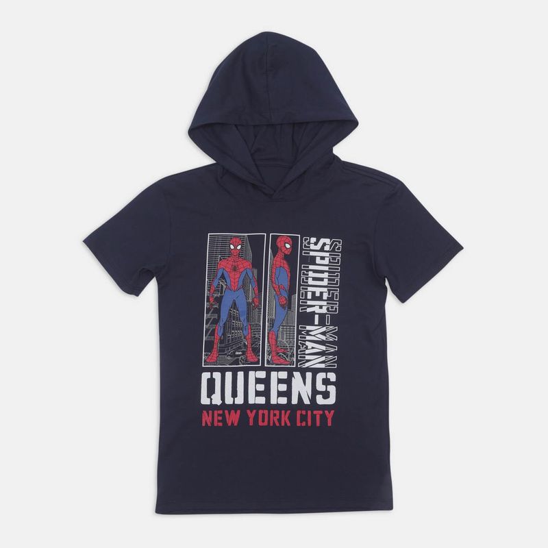 MARVEL - Camiseta Para Niño Licenses Marvel Navy Oso L