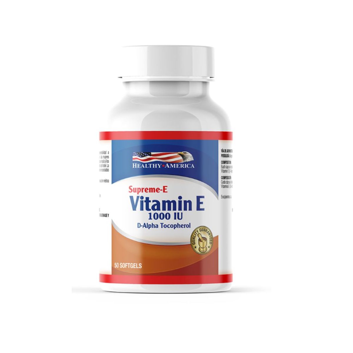 HEALTHY AMERICA - VITAMINA E + MAGNESIO  1000 IU X 50 CAPSULAS BLANDAS/ SUPREME