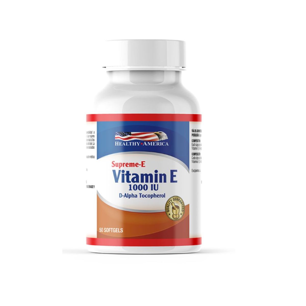HEALTHY AMERICA - VITAMINA E + MAGNESIO  1000 IU X 50 CAPSULAS BLANDAS/ SUPREME