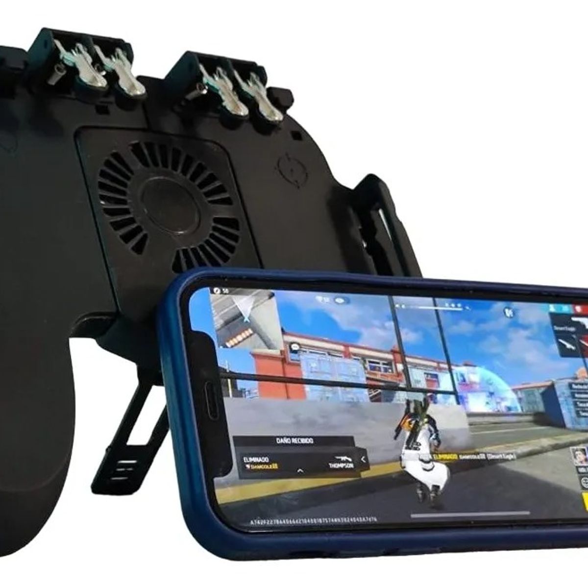 GENERICO - Control Gatillo Celular Gamepad Soporte Ventilador Joystick