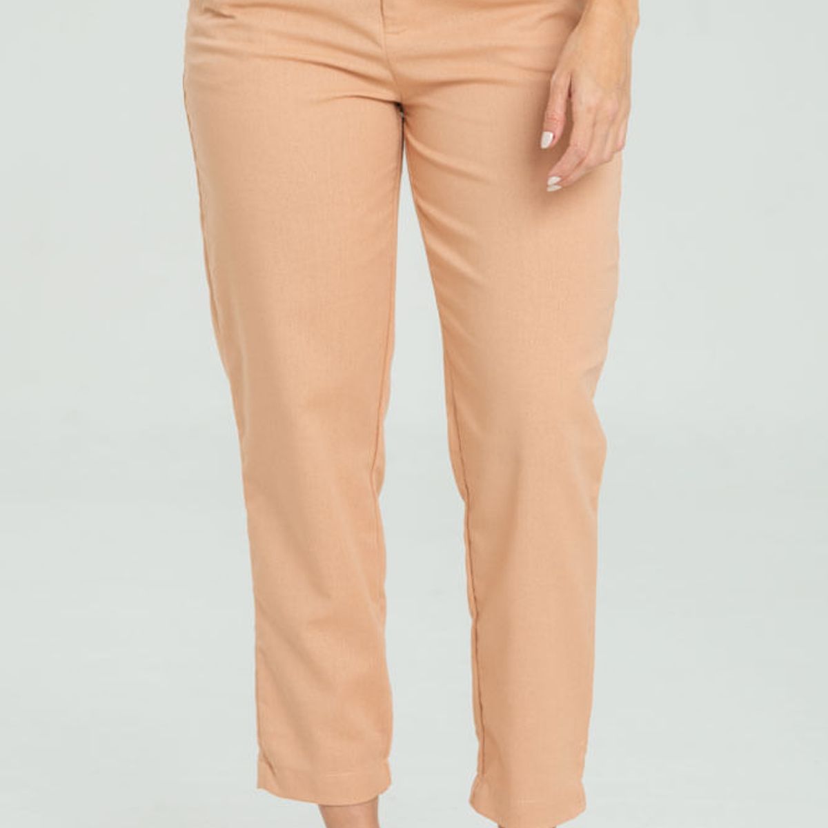 RAGGED - Pantalon lino peach Rosado salmon Ragged.