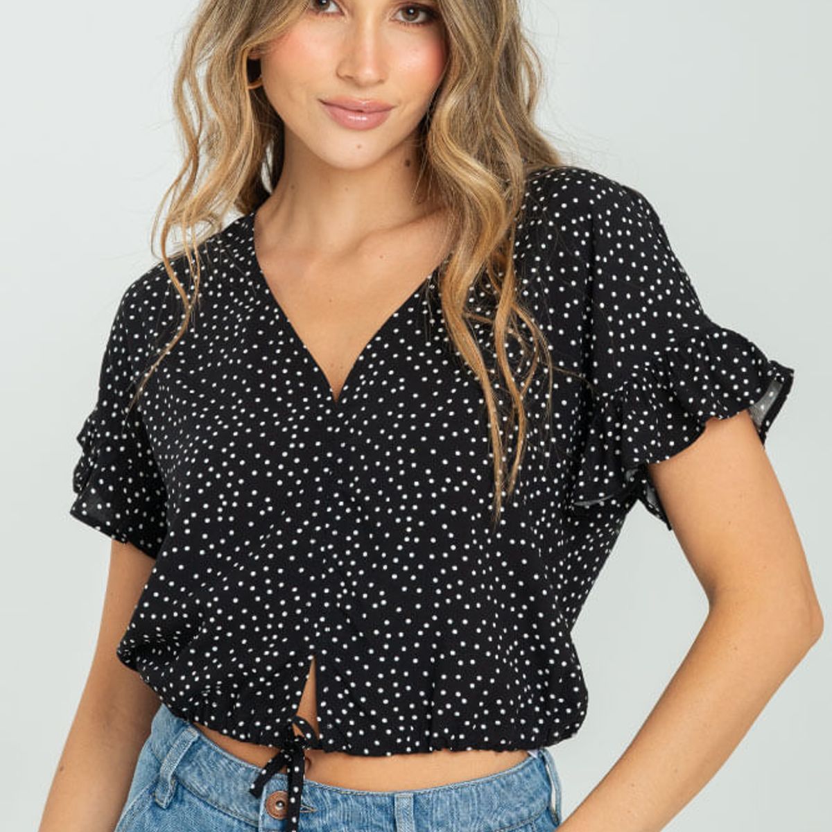 RAGGED - Blusa mishall Negro Ragged.