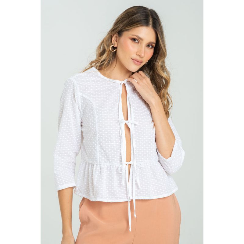 RAGGED - Blusa lauren Blanco crudo Ragged