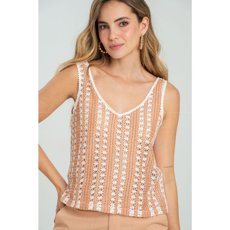RAGGED - Blusa en tejido antonia Blush Ragged