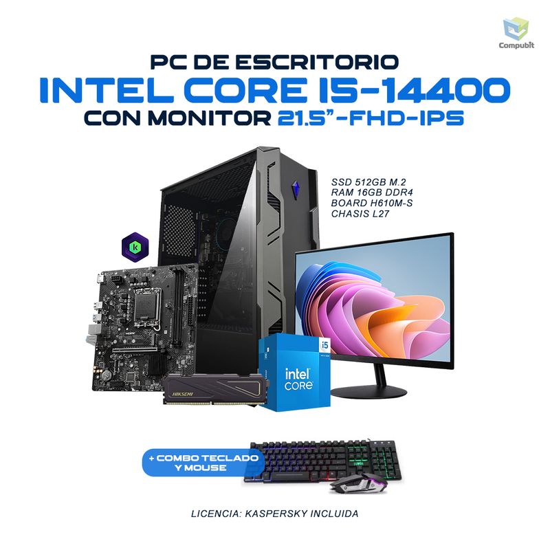 POWER GROUP - Computador Intel Core i5-14400 16GB 512GB SSD - G145162HSD