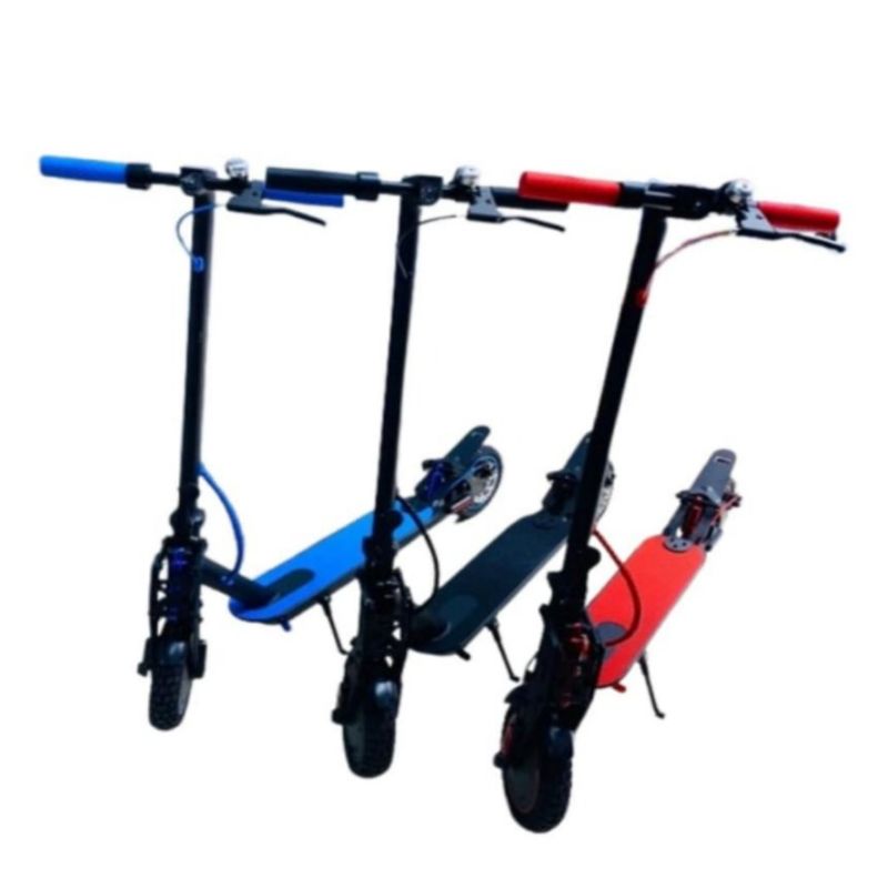 INFANTILES CAJUROMIX - Patineta Azul Eléctrica Portátil Con Amortiguador Frontal