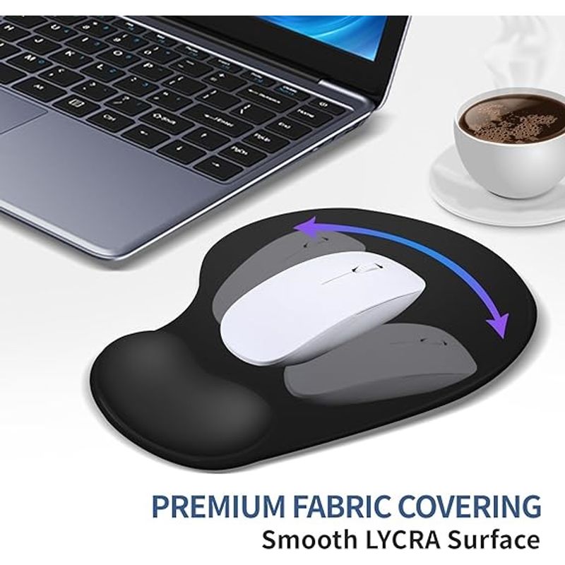 GENERICO - Pad Mouse Con Comoda Muñeca En Gel Y Base Antideslizante