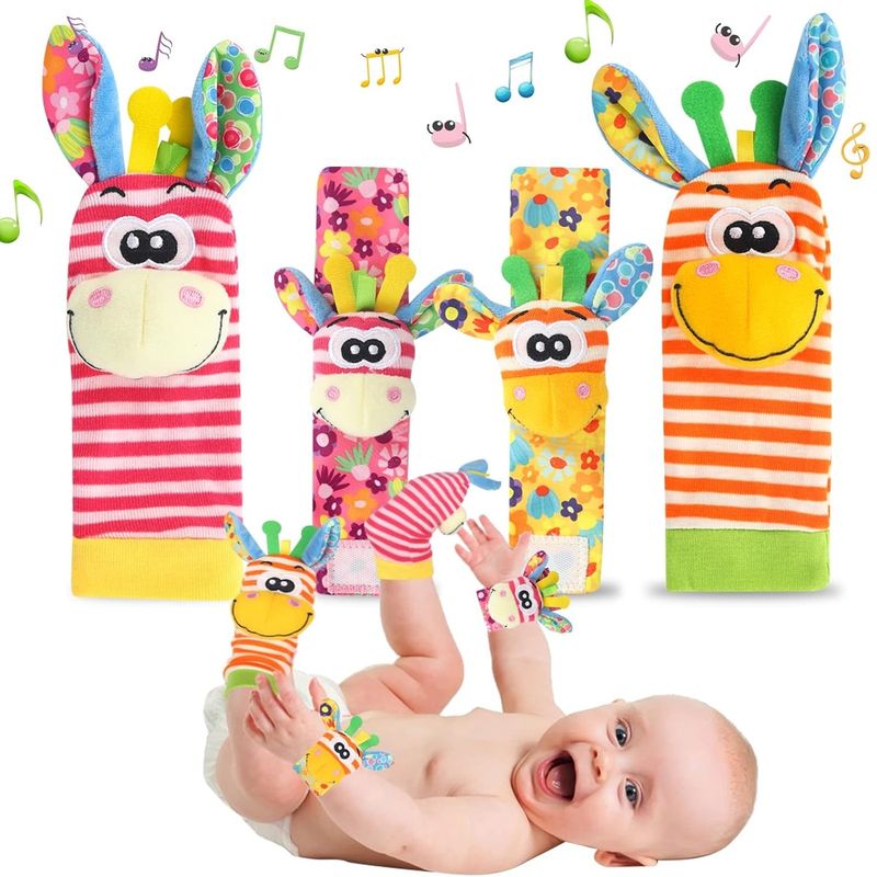 MUNDO BEBE - Sonajeros Bebés Manos Y Pies Medias Y Manillas Estimulación