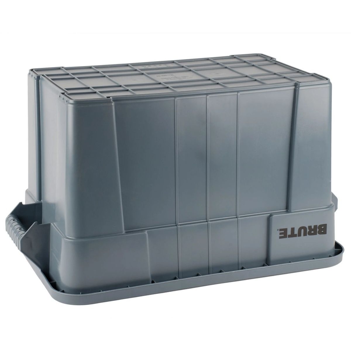 RUBBERMAID - Caja Rubbermaid Brute Tote con Tapa 75.7 L Gris FG9S3100GRAY
