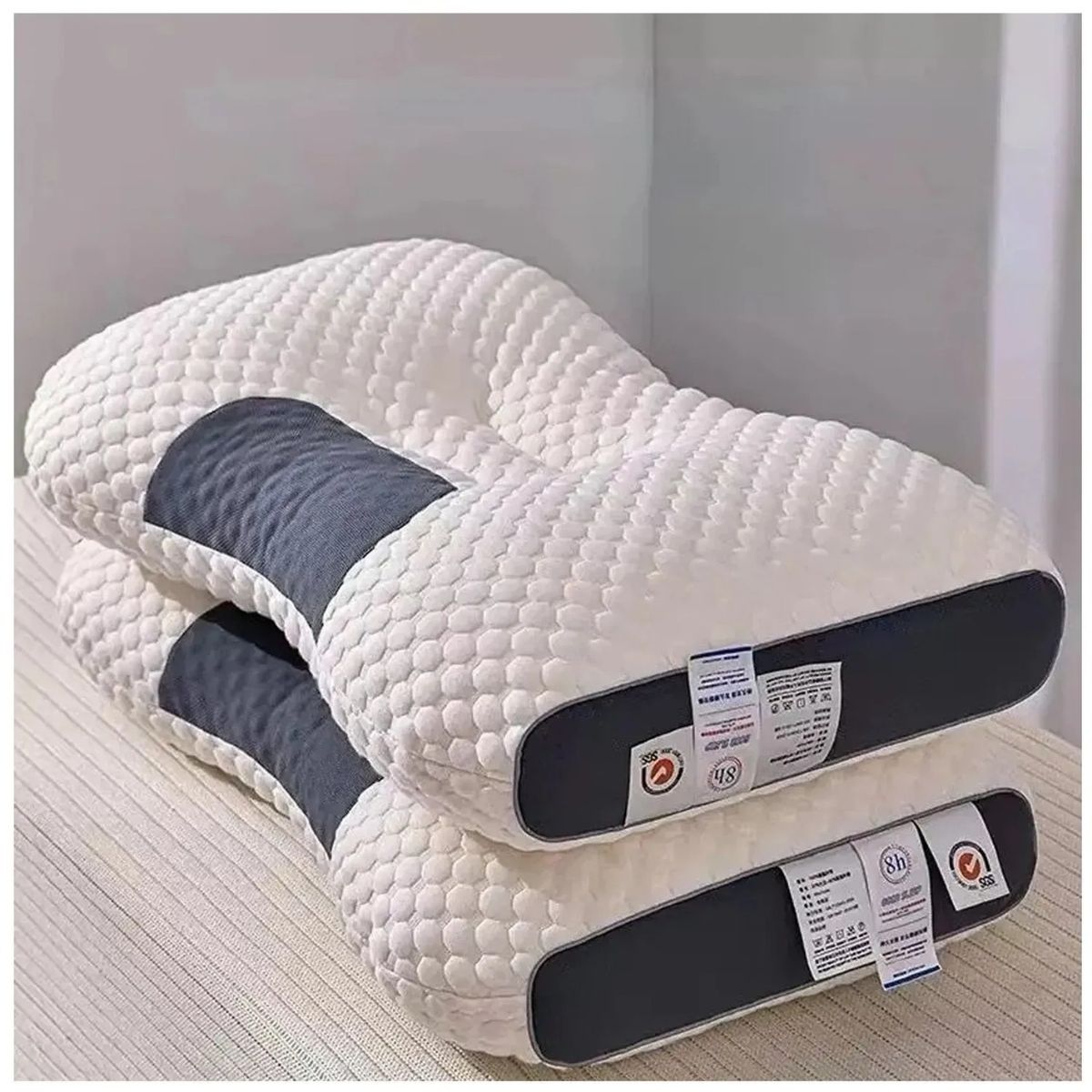 GENERICO - Set x 2 almohadas cervicales ortopedicas