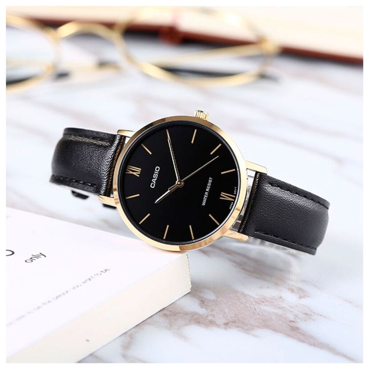 CASIO - Reloj Mujer Casio LTP-VT01GL-1B Diseño Elegante