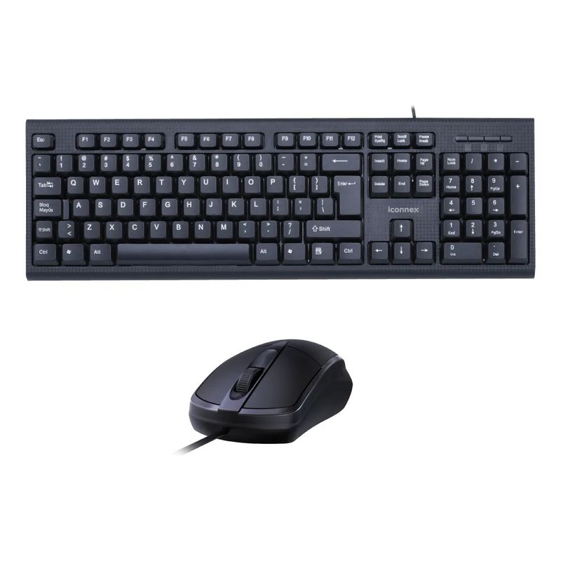 GENERICO - Combo De Teclado Y Mouse Iconnex Ox905 Español Qwerty
