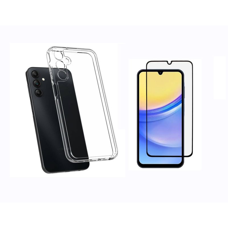 GENERICO - Funda Rígida Antichoque + Vidrio Templado Samsung Galaxy A15