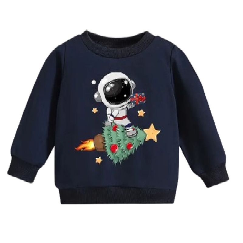 100 - Sueter Infantil Azul Oscuro con Astronauta