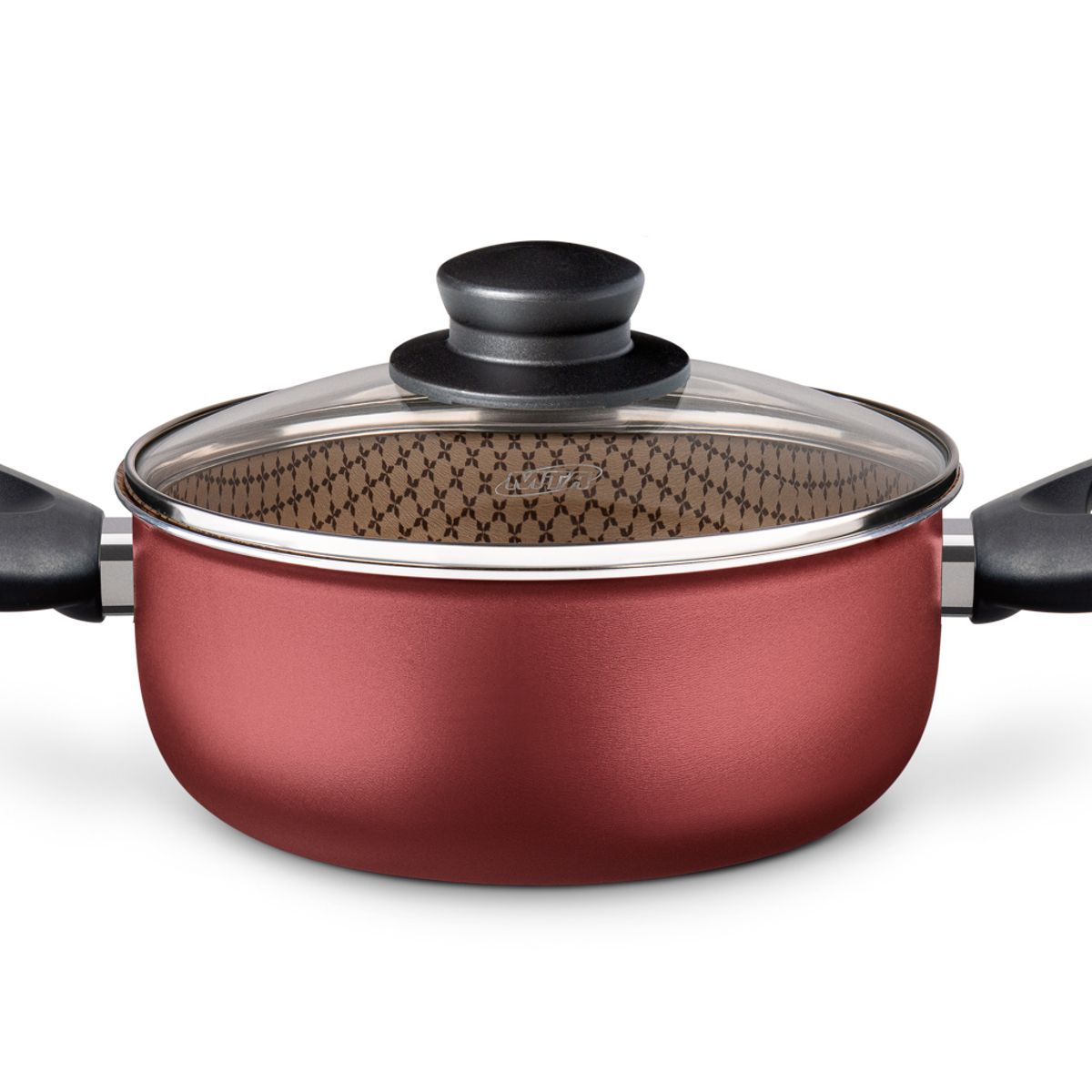 MTA - BATERIA DE COCINA FLORA 6 PIEZAS MARCA MTA CEREZA