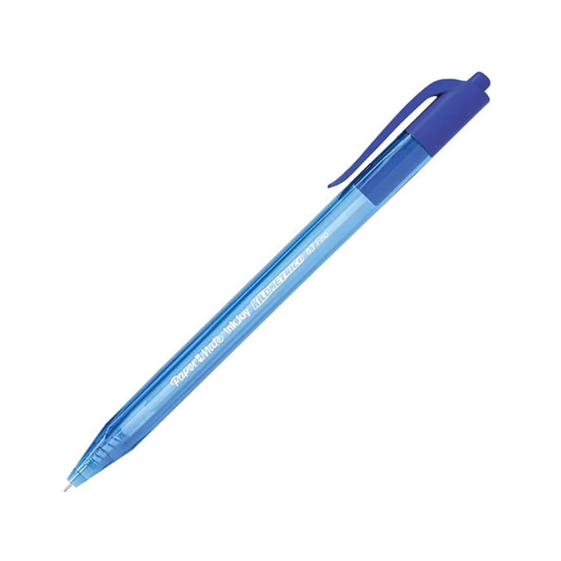 PAPER MATE - Bolígrafo Kilométrico Punta Fina Azul x 12 Unidades