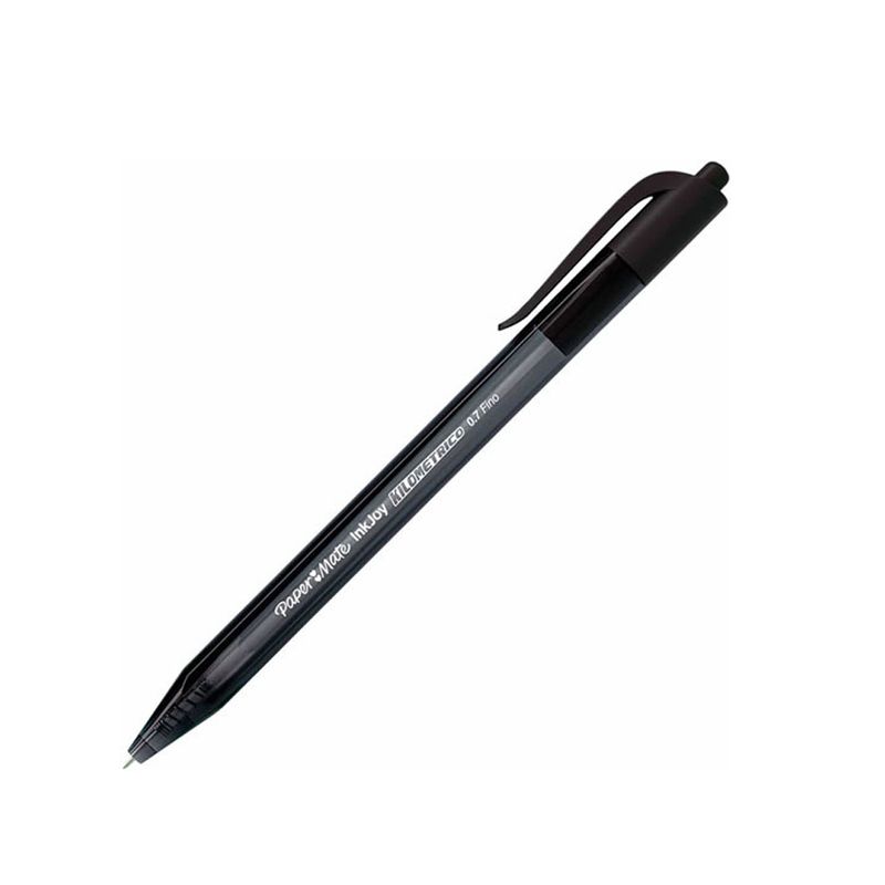 PAPER MATE - Bolígrafo Kilométrico Punta Fina Negro x 12 Unidades