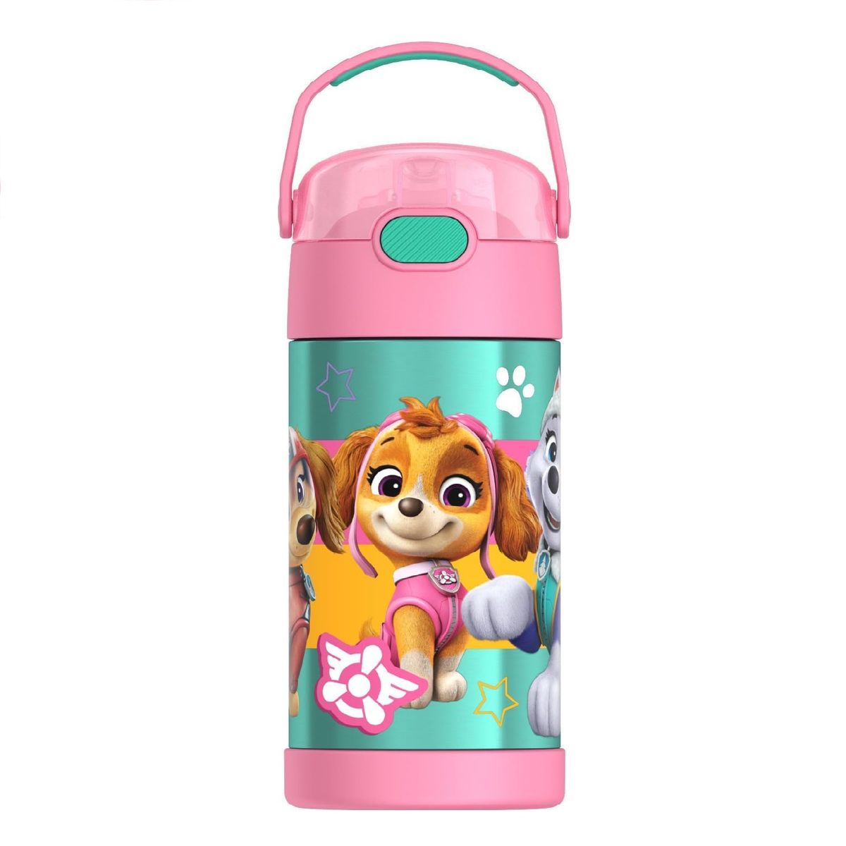 THERMOS - Termo Pitillo Infantil Acero Inoxidable Paw Patrol Skye 12oz