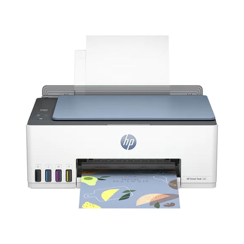 HP - Impresora Multifuncional HP Smart Tank 585 Smart Wifi - Azul