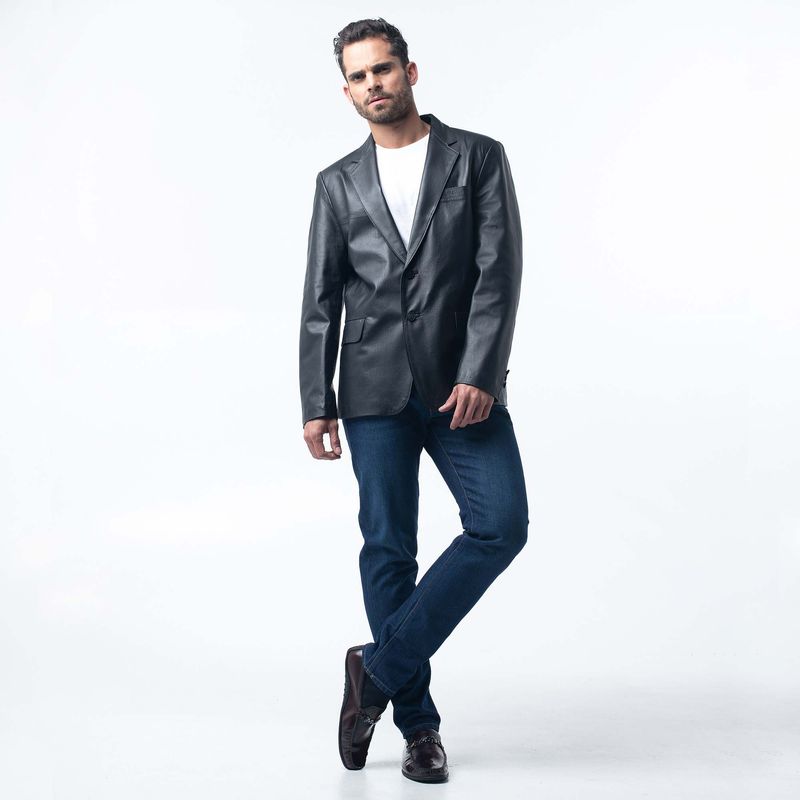 MARIO HERNANDEZ - Chaqueta Blazer Moises Negro Marruecos