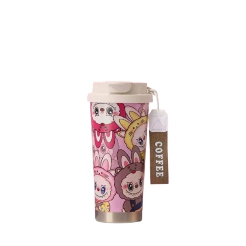 GENERICO - Termo Vaso Cafe Para Frio Caliente Diseño Labubu 500ml