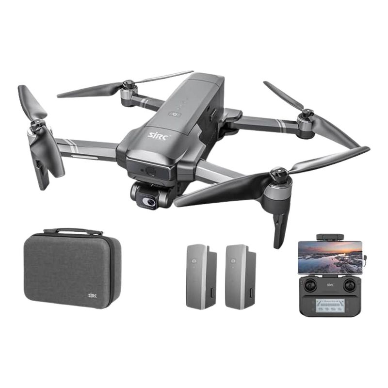 GENERICO - Drone Profesional SJRC F22 Brushless 4K con 2 Baterías – Gris