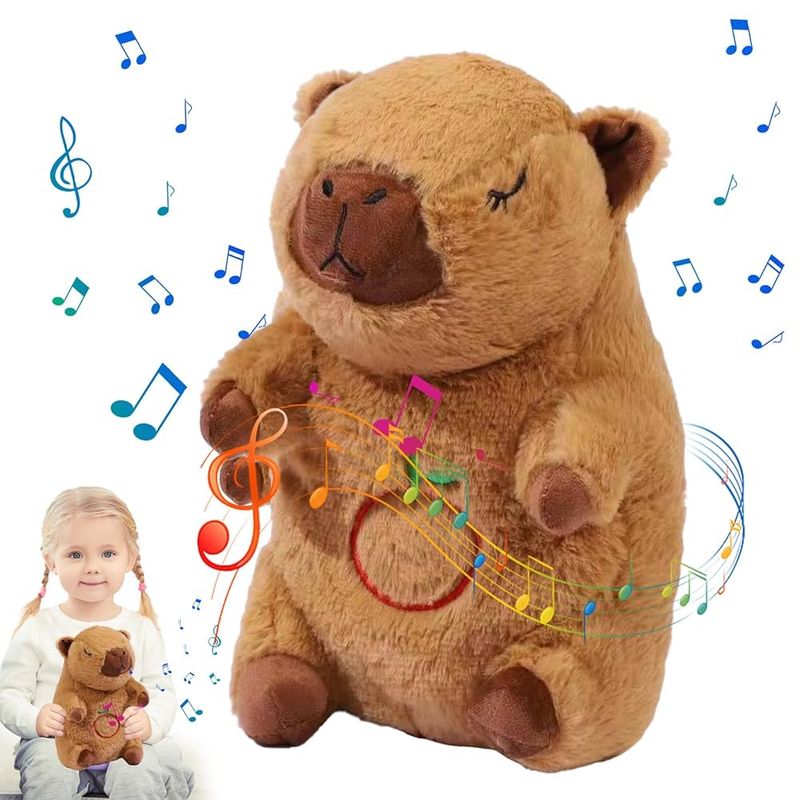 GENERICO - Respira Peluche Capibara Respirable  30 CM  LINDO