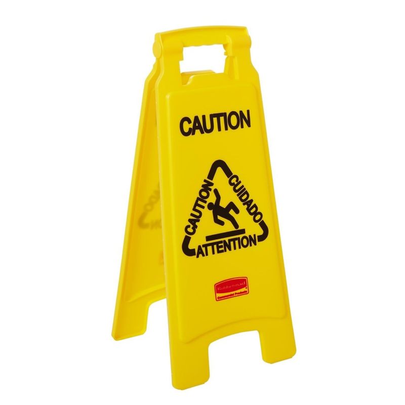 RUBBERMAID - Señal de Prevención Rubbermaid Piso Mojado 63 cm Amarillo