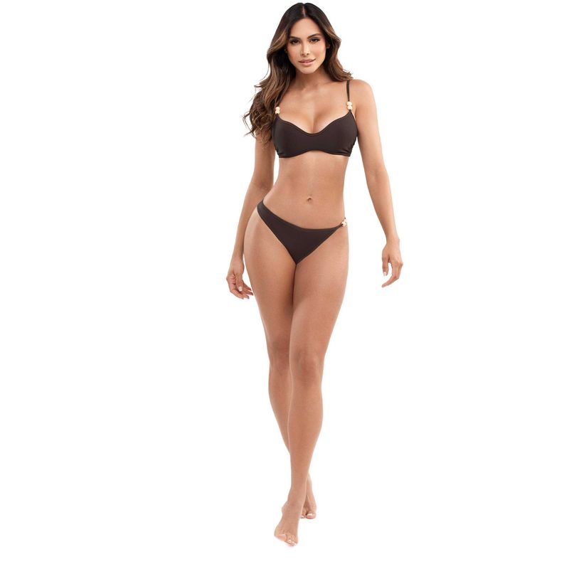 CHAMELA - Vestido De Baño Panty Café 45035