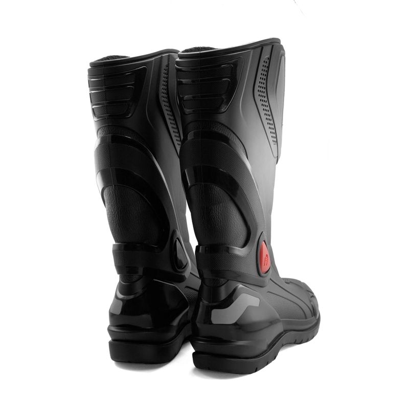 VENUS - Botas De Caucho Para Motociclista Color Negro Ref Racing Vmr