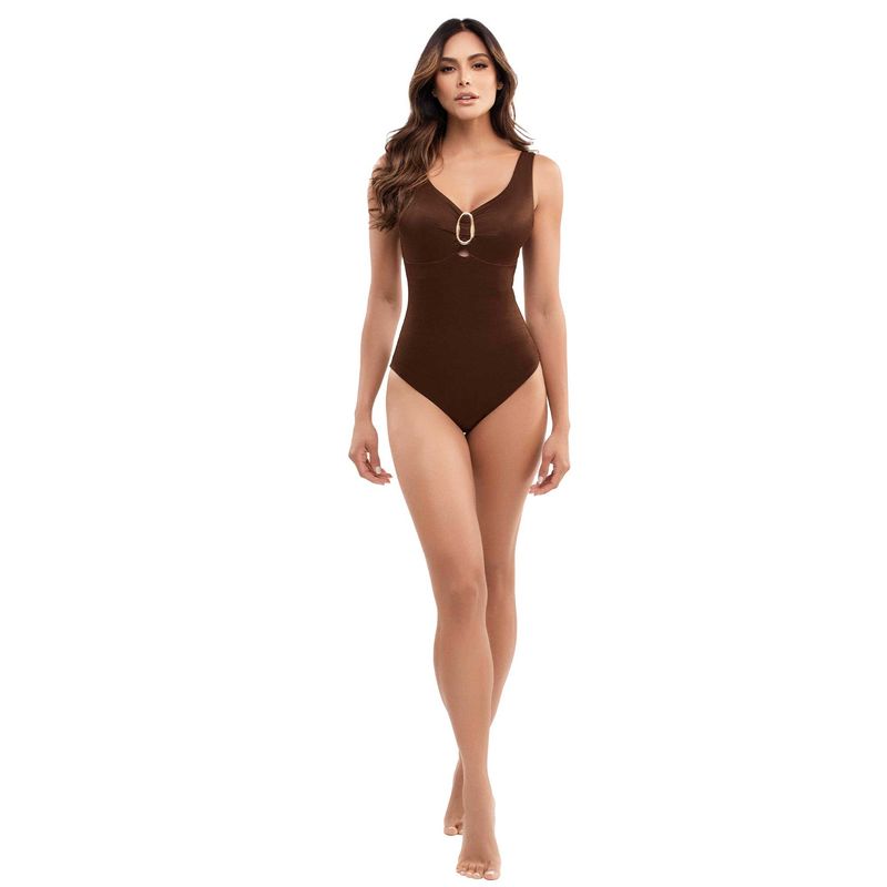 CHAMELA - Vestido De Baño Entero Café 45055
