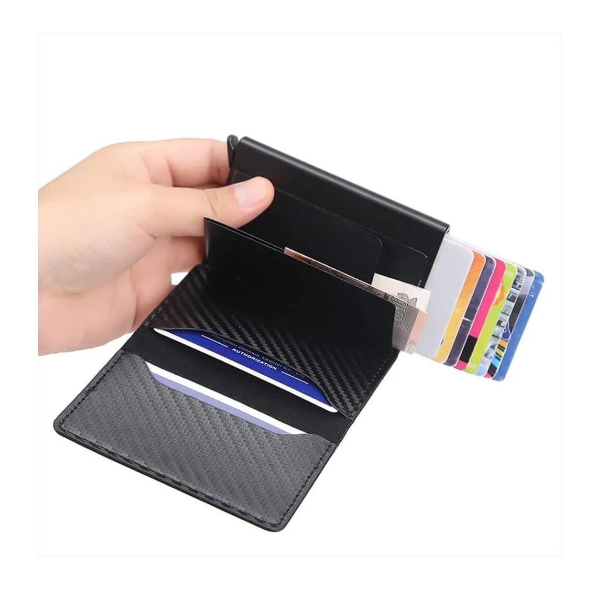 GENERICO - Billetera De Lujo Inteligente Tarjetero Rfid Pop Up