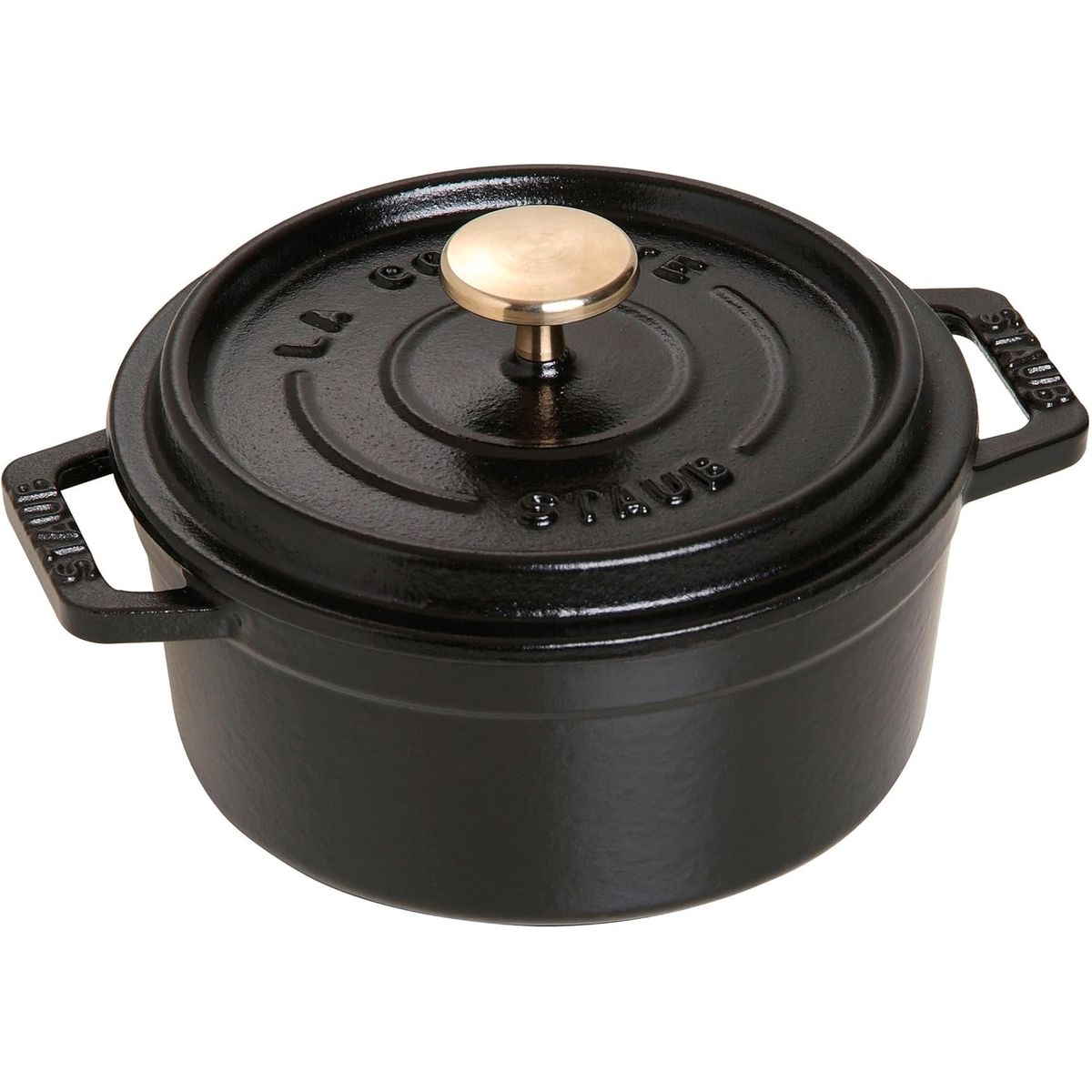 STAUB - Olla Redonda de Hierro Fundido Color Negro - Staub