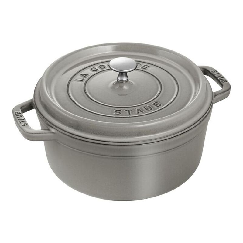 GENERICO - Olla Redonda de Hierro Fundido 37 L Gris Grafito  Staub
