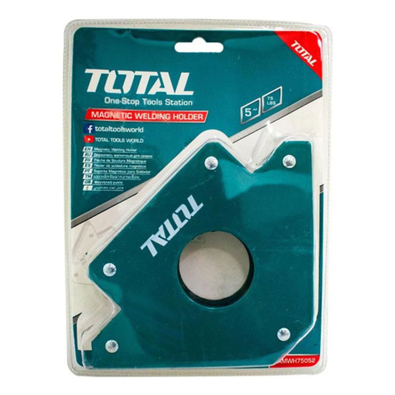 TOTAL - Sujetador Magnético 5 Fuerza Sujecion 75lb Para Soldar