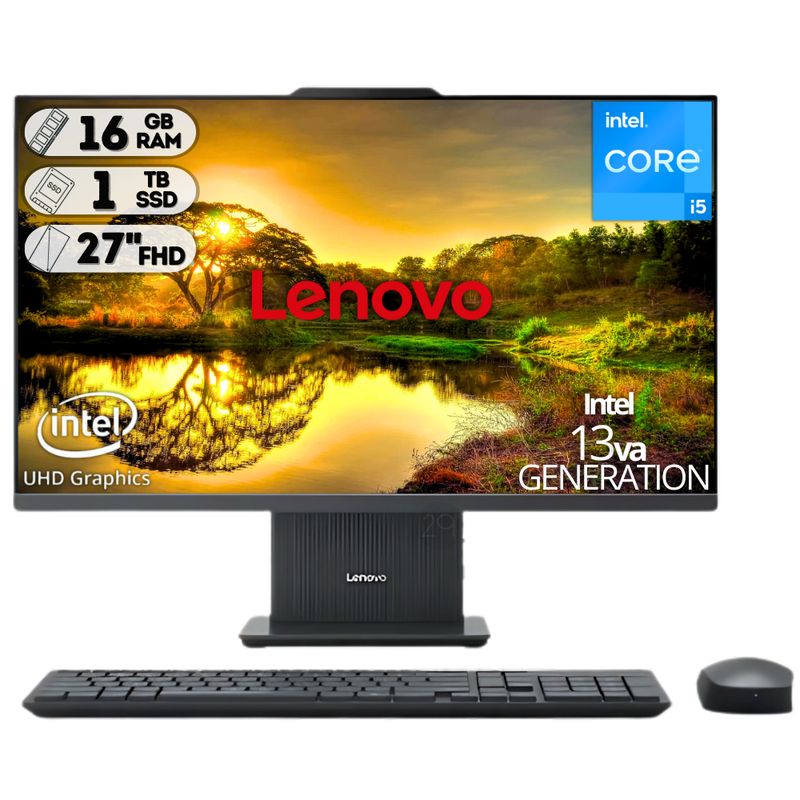 LENOVO - TODO EN UNO LENOVO INTEL CORE I5 13420H SSD 1TB RAM 16GB LED 27 FHD