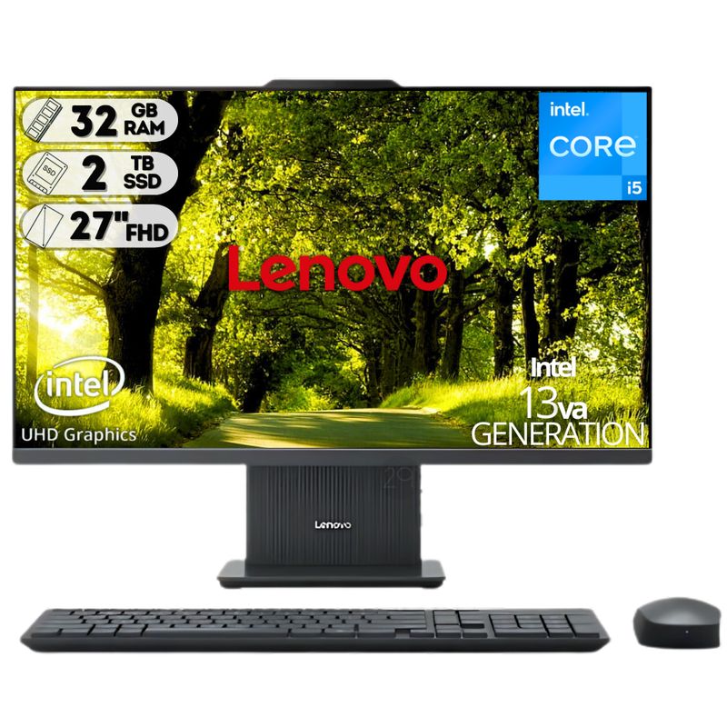 LENOVO - TODO EN UNO LENOVO INTEL CORE I5 13420H SSD 2TB RAM 32GB LED 27 FHD